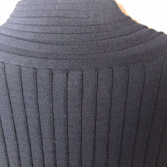 NWT NY Collection Women's Black Long Sleeve Comfy Rib Pattern Sweater ‎ Size 3X - Picture 5 of 8